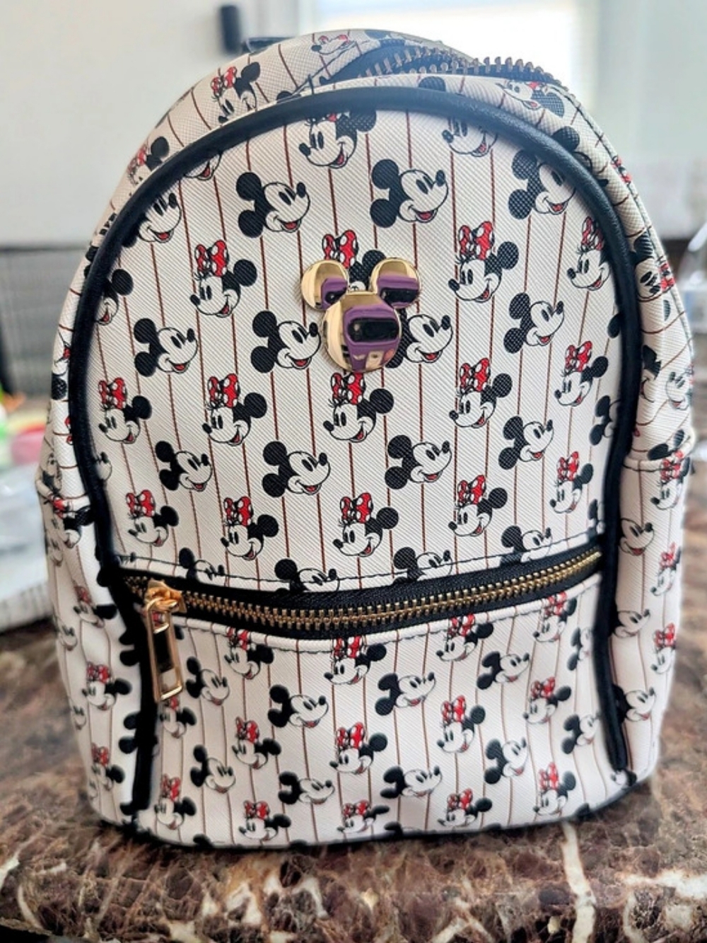 Disney Mickey Mouse backpack White & Black NWT